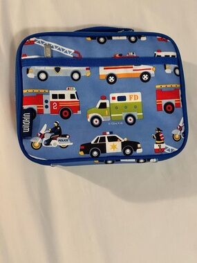 Kids Blue Emergency Vehicles Lunch Bag Wildkin
